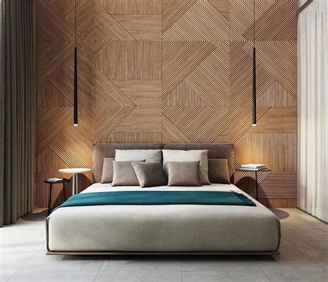 Beautiful wooden bed back by Ukraine based firm studiodenew #stunning #interiors… | Home decor ...