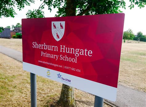 External Academy Signage Printing | Sherburn Hungate Primary nr Leeds