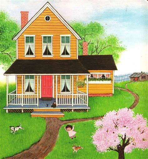 How To Draw Beautiful House With Garden Garden Kids Draw Painting ...