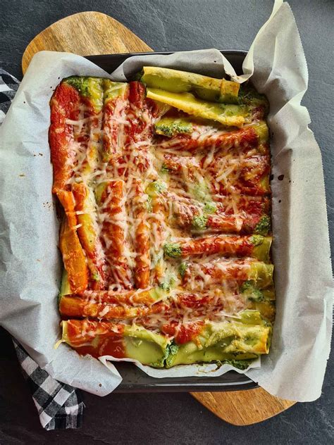 Spinach and Ricotta Cannelloni - Gourmandelle