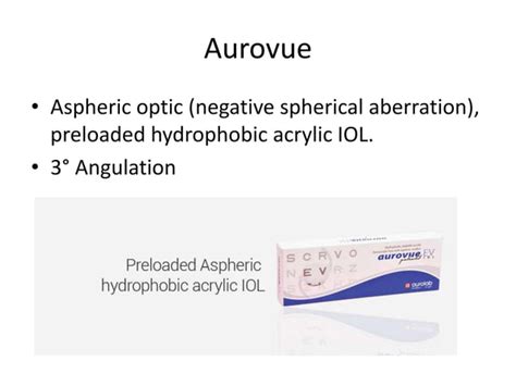 Types of iol