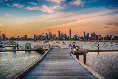 St Kilda Pier Photography Kilda St Sunset Skyline Wright Steven - Mondo ...