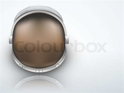 Light Background Astronaut helmet with reflection glass | Stock image ...