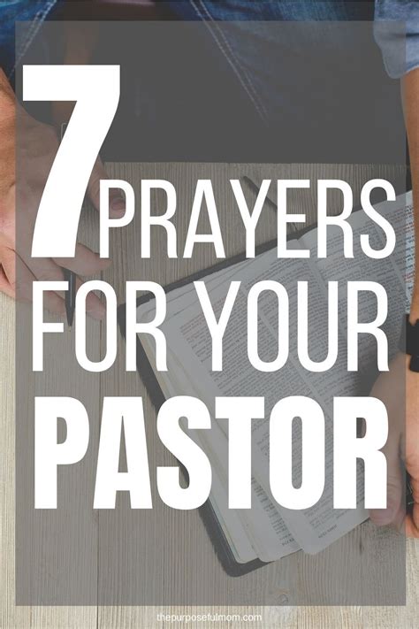 7 Prayers for Your Pastor | Prayer for you, Prayer for church, Pastor