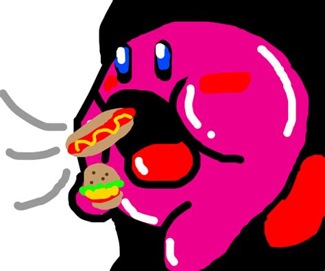 Kirby eating - Drawception