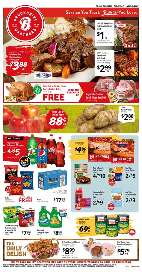 Brookshire Brothers Weekly Ad Flyer November 11 to November 17, 2020