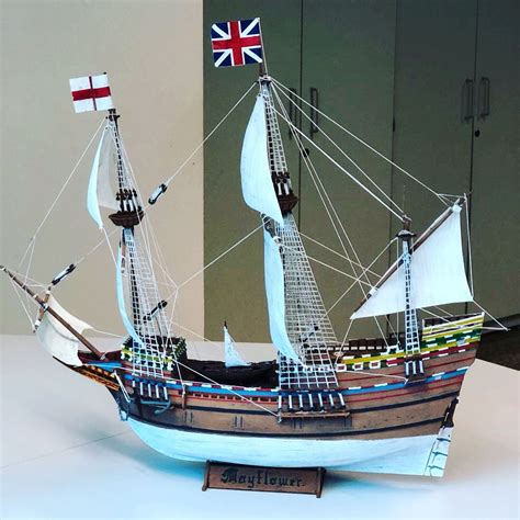 MayFlower- 1620 | Model ships, Model building, Sailing