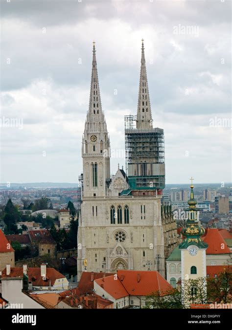 Zagreb Cathedral Stock Photo - Alamy