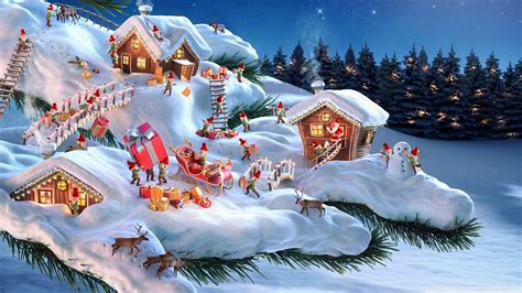 Santa Workshop Wallpapers - Wallpaper Cave