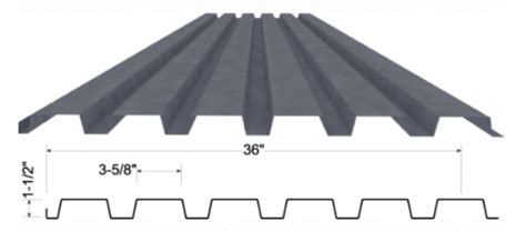 20 Gauge Galvanized B-Deck Panel | Competitive Metals