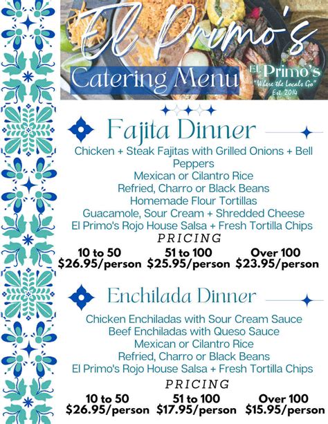 El Primo's Mexican Grill & Cantina - catering