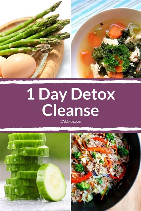 1 Day Detox Cleanse Meal Plan & Recipes | My 17 Day Diet Blog