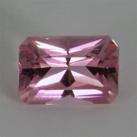 0.79 Carat Pink Topaz, Emerald Radiant Cut, 6x4 mm, Brazil