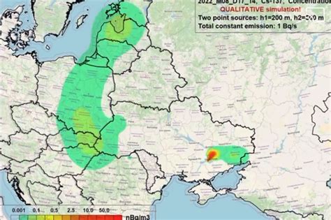 Map predicts fallout from disaster at Ukrainian nuclear plant