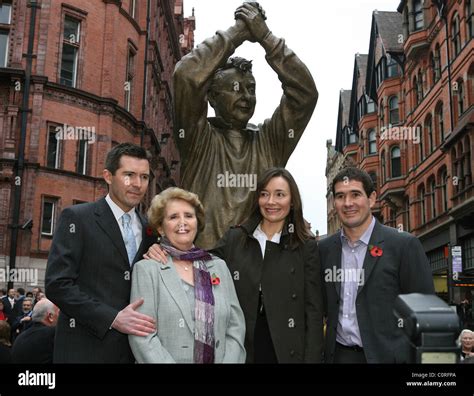 The Clough family,Simon,Barbara,Elizabeth and Nigel Brian Clough is remembered in his adopted ...