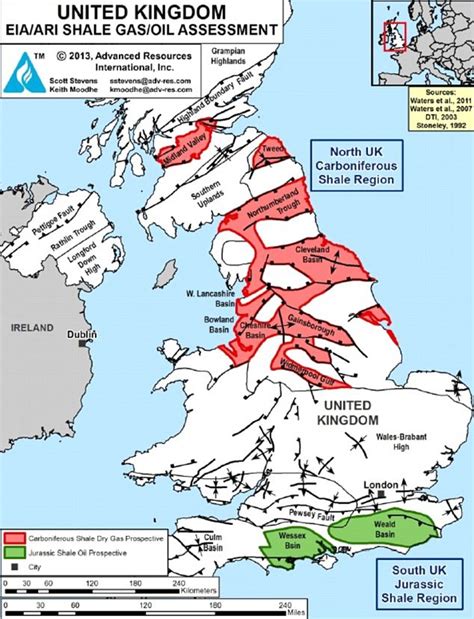 Fracking Maps And Shale Gas Maps In The UK