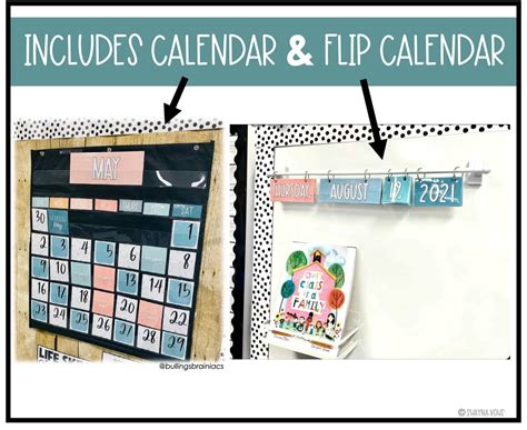 Flip Calendar Classroom and Calendar Bulletin Board - Etsy