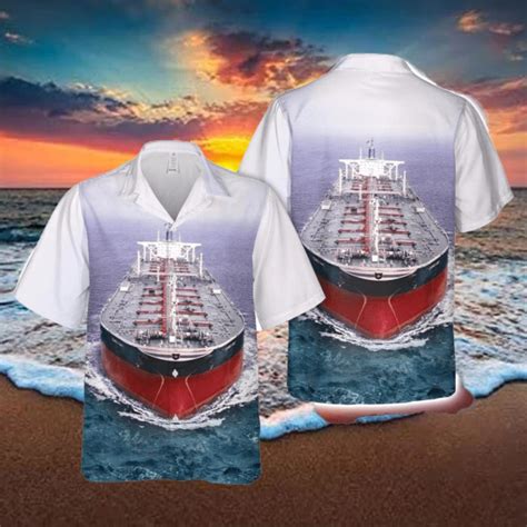 Tt Seawise Giant Oil Tanker Button Down Hawaiian Shirt Trend Summer ...