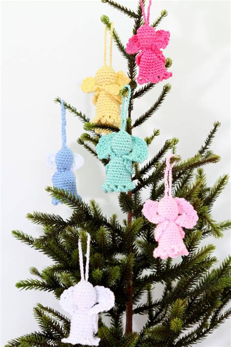 Crochet Angels Christmas Tree Ornaments Easter Decoration Set - Etsy