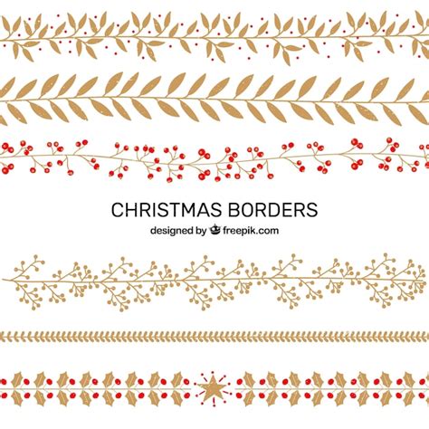 Free Vector | Pack of christmas decorative elements