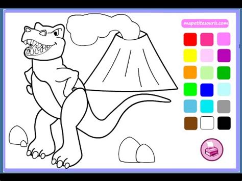 Dinosaur Coloring Pages For Kids - Dinosaur Coloring Pages Games - YouTube