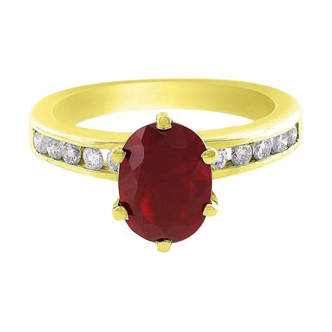 Estate Red Opal Diamond Ring – CJ Charles Jewelers