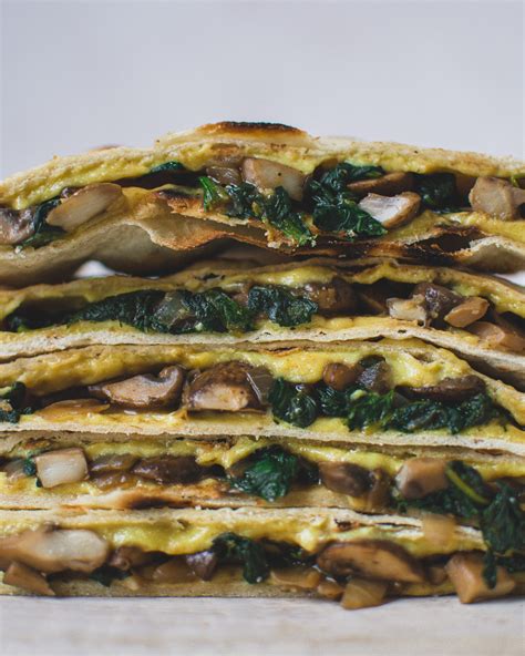 Vegan Quesadilla Recipe - bloomingwithflavors.com