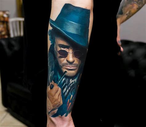 Sherlock Holmes tattoo by Nikolay Dzhangirov | Photo 28202