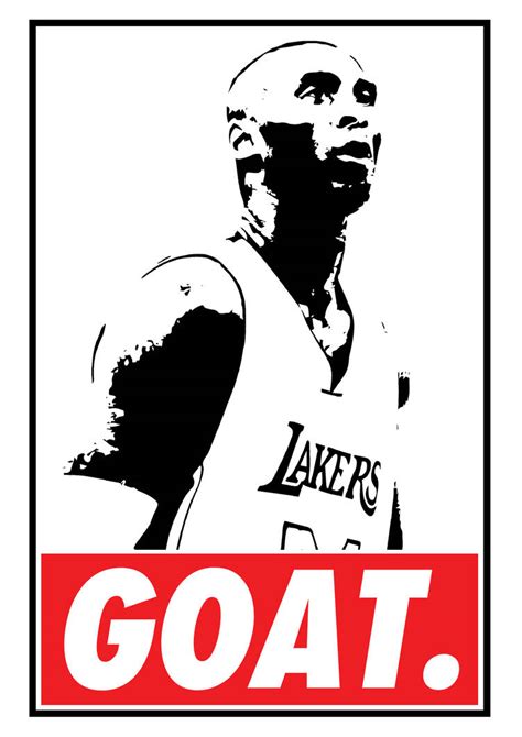 Kobe Bryant 'GOAT.' by DeBleckPentah on DeviantArt