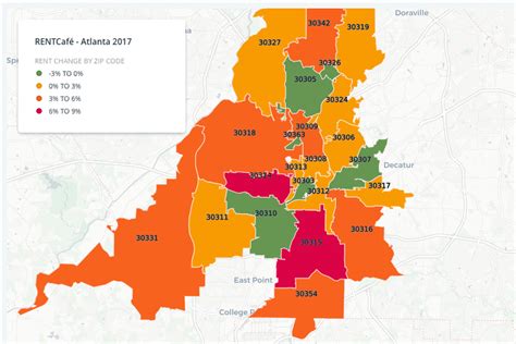 Atlanta Zip Code Map Printable