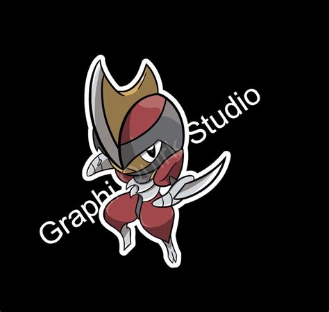 Pokemon Bisharp Fan Art Chibi Style PNG Sticker - Etsy