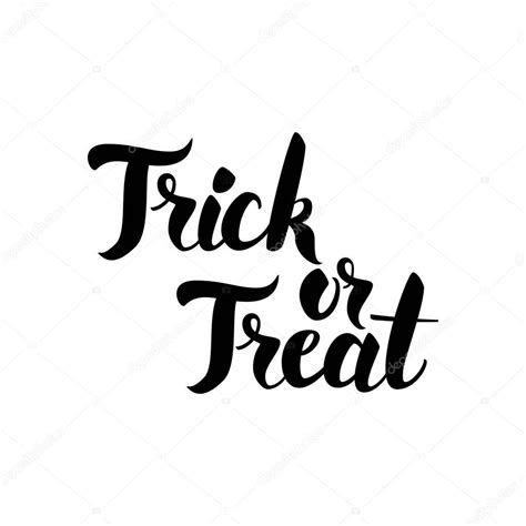 Trick or Treat Lettering — Stock Vector © Anna_leni #131848534