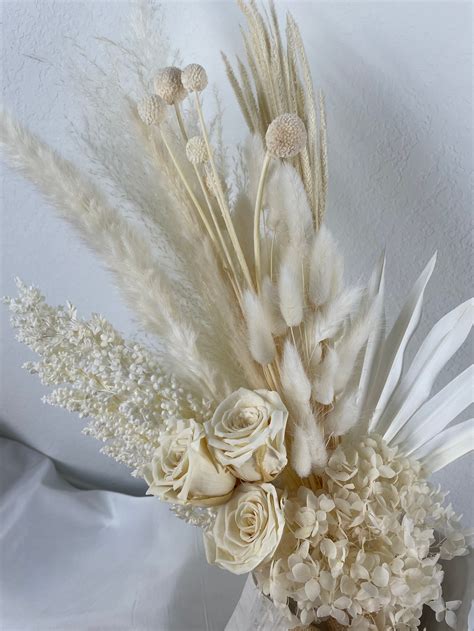 Pampas Grass Bouquet for Bridal or Bridesmaid Boho Bouquet | Etsy