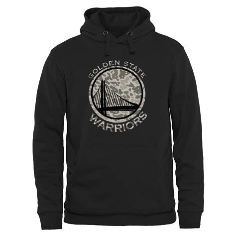 Golden State Warriors Black Court Warrior Pullover Hoodie