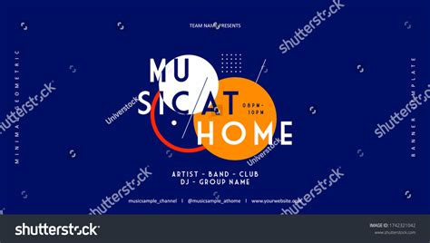 Music Event Live Streaming Banner Templates Stock Vector (Royalty Free ...