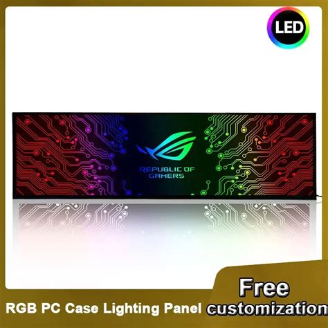 Customize PC Case RGB Lighting Panel ARGB MOD VGA Backplate Cabinet PSU ...