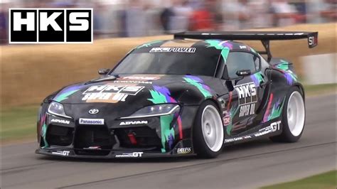 700HP 2JZ Toyota GR Supra Drift by HKS! - Nob Taniguchi at Goodwood FOS ...