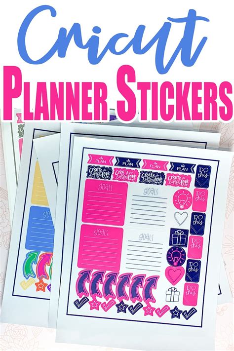 Free Printable Planner Stickers Using Cricut Access ⋆ by Pink