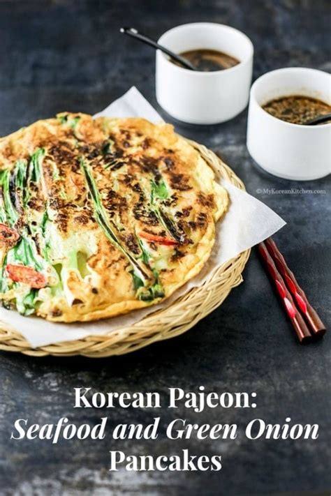 Korean Seafood and Green Onion Pancakes (Haemul Pajeon) - My Korean Kitchen