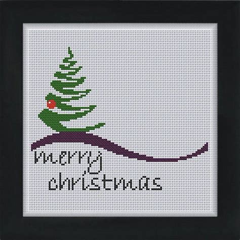 RIBBON CHRISTMAS_TREE Counted Cross Stitch Pattern - Etsy | Cross ...