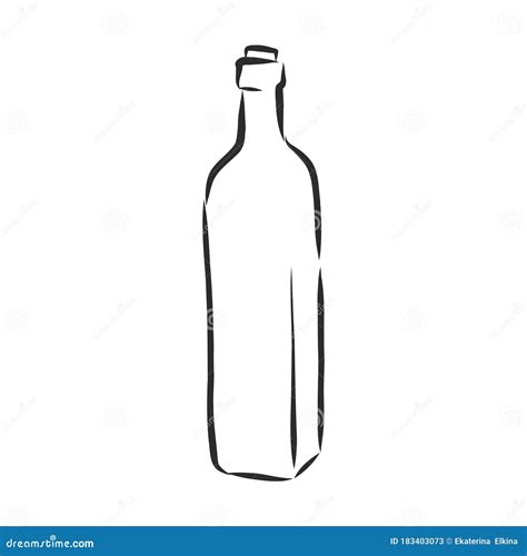 Vector of Sketch Bottles. Vector of Sketch Bottles. Glass Bottle ...