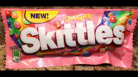 Skittles Desserts Taste Test Candy Review - YouTube