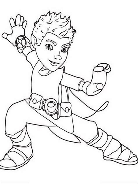 Tree Fu Tom character coloring book to print and online