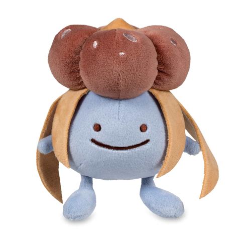 Fun Pokémon plush features Ditto pretending to be Gloom. Flowery top, plus embroidered eyes and ...