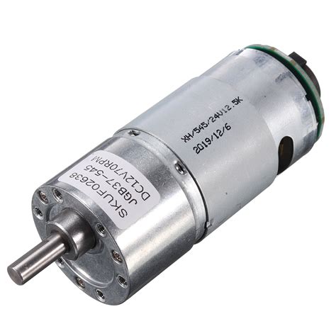 37GB-545 DC 12V 70RPM Gear Reducer Motor with Encoder Geared Reduction ...