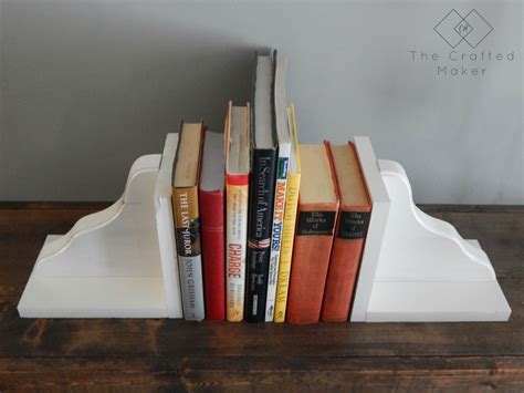 DIY Wood Bookends - The Crafted Maker