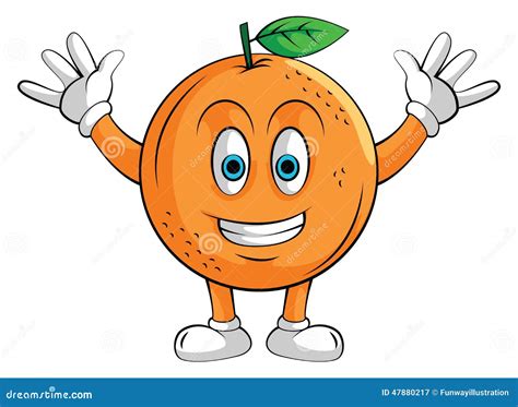 Orange Character Vector Illustration | CartoonDealer.com #39668398