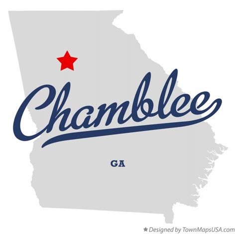 Map of Chamblee, GA, Georgia