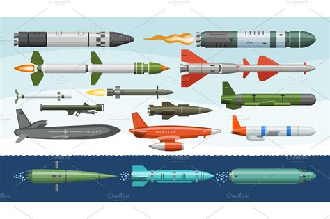 Missile vector military missilery | Vector Graphics ~ Creative Market