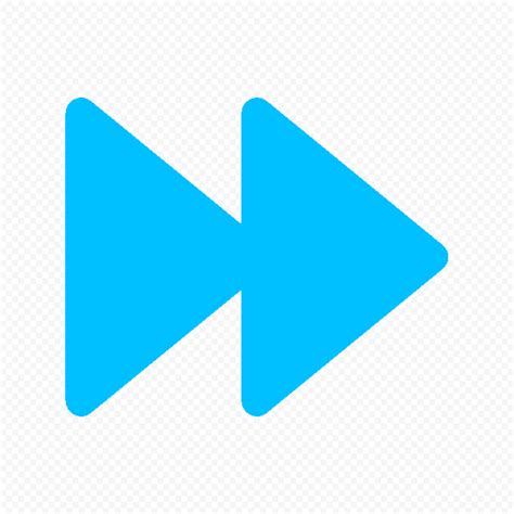 Fast Forward Blue Icon PNG Image | Citypng